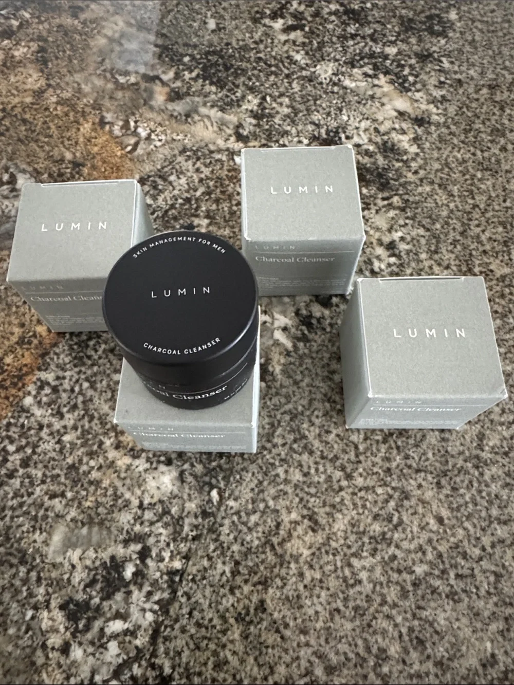 LUMIN charcoal cleanser men’s .68 oz new - Bundle of 4